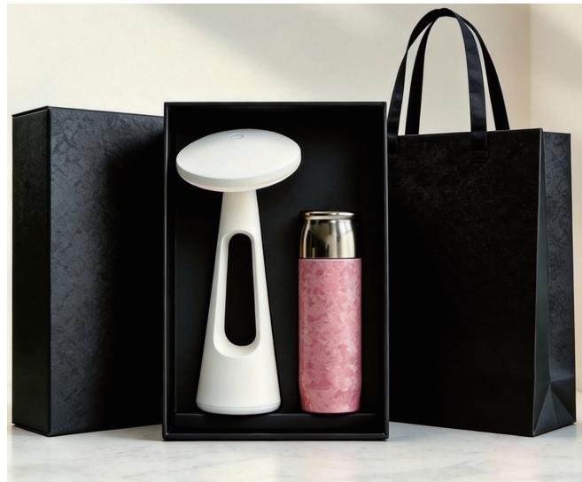 Titanium Cup & Magnetic Night Light Set packaging