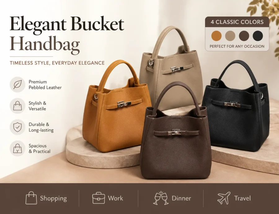 Elegant Bucket Handbag