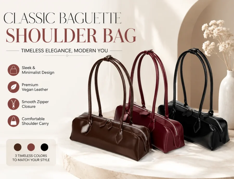 Classic Baguette Shoulder Bag