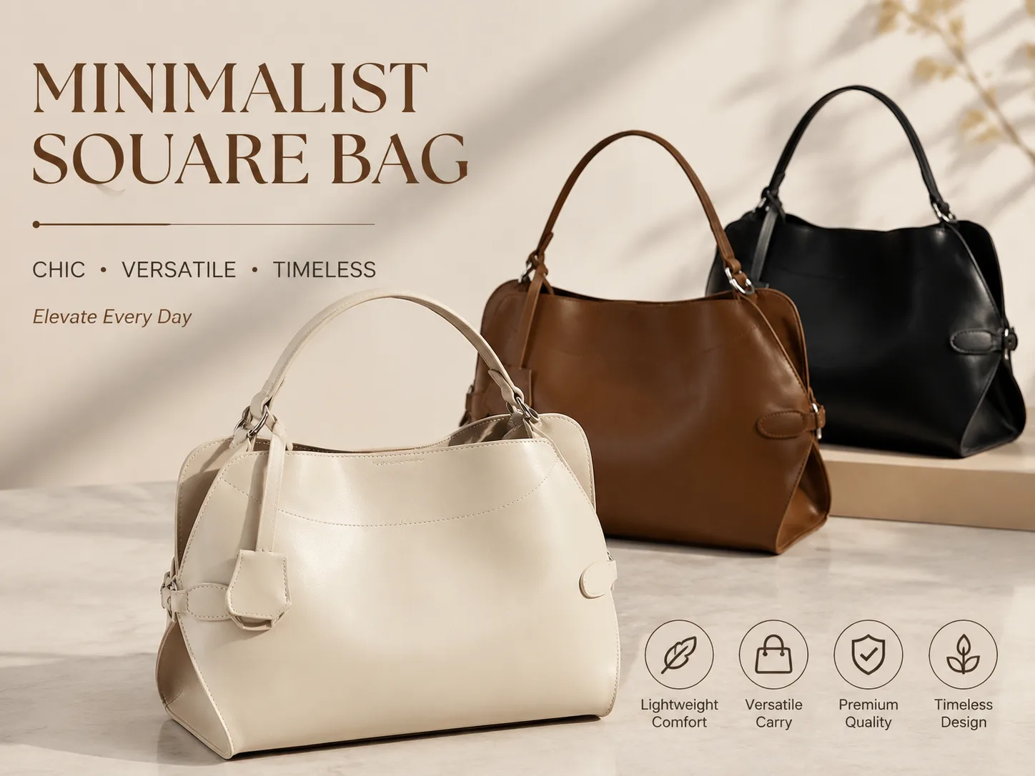 Minimalist Square Bag lifestyle view