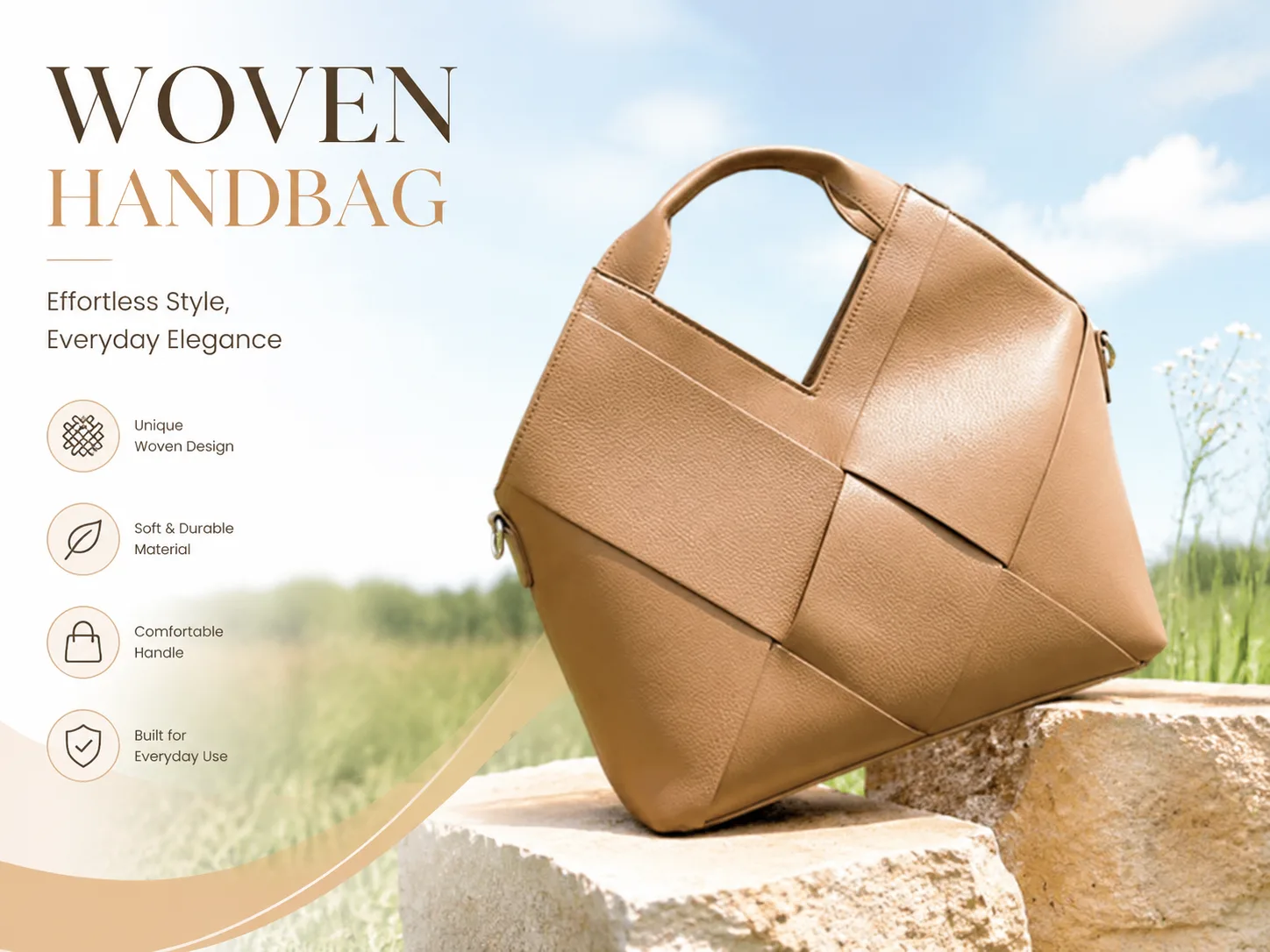 Woven Handbag lifestyle view
