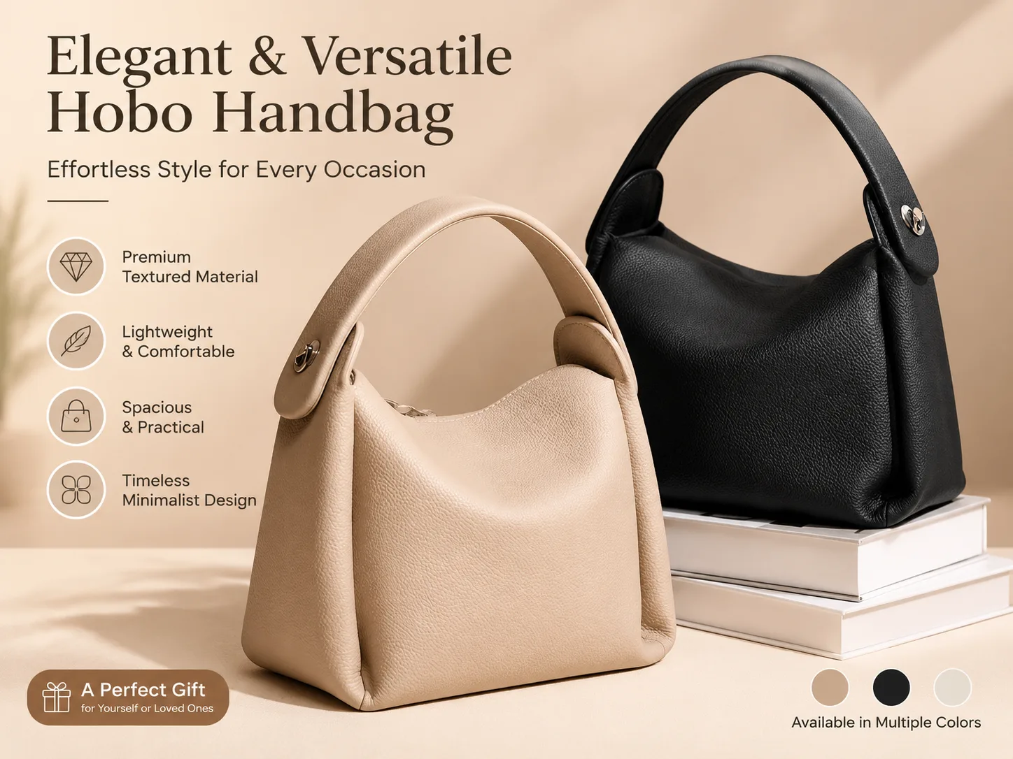 Elegant Hobo Handbag lifestyle view