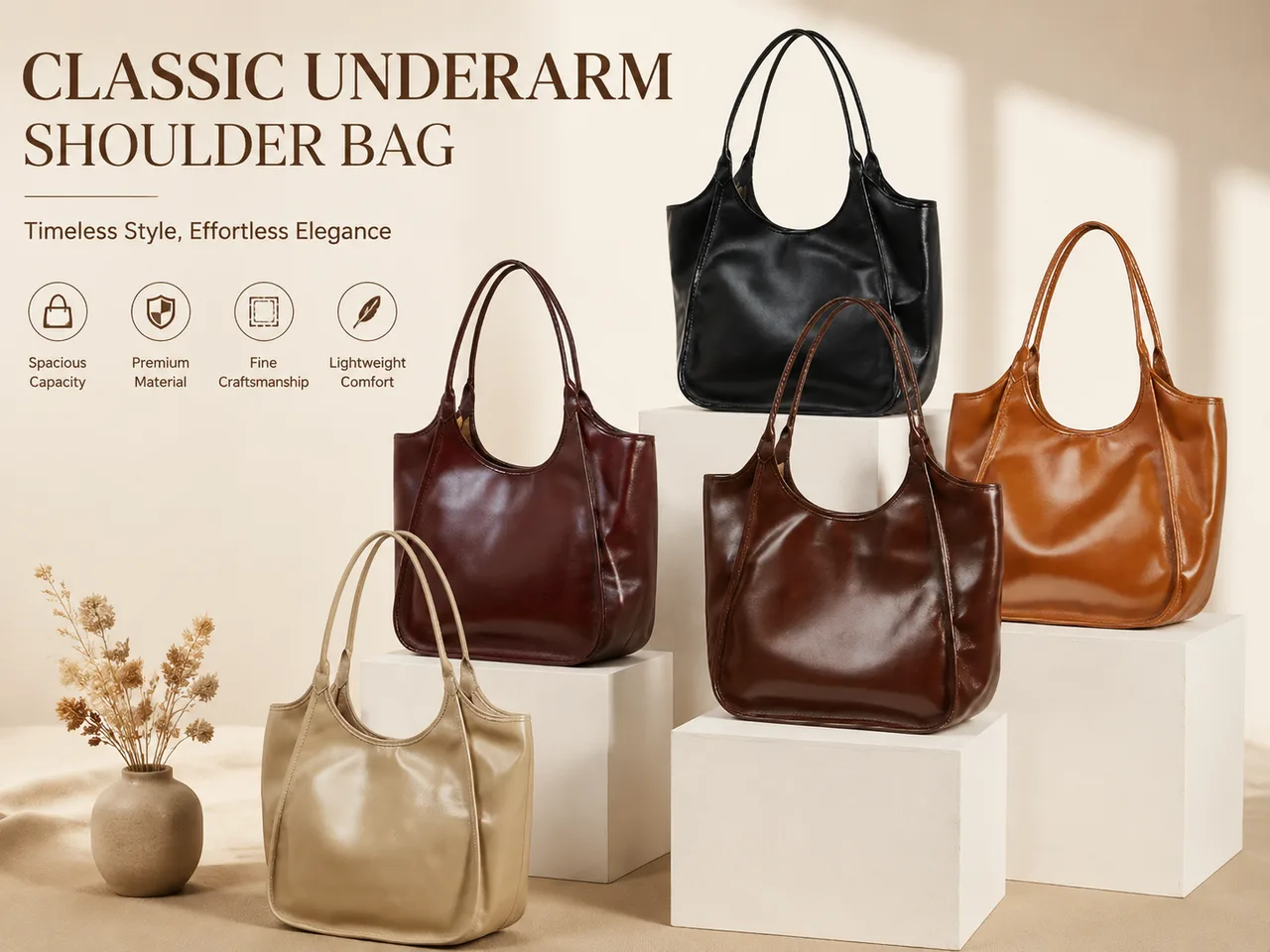 Classic Underarm Shoulder Bag lifestyle view